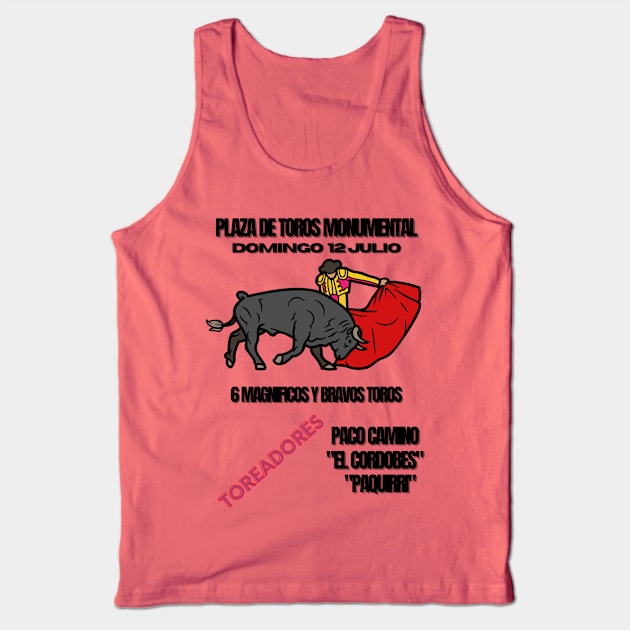 bullfight Tank Top by MaxiVision